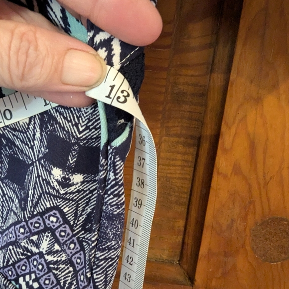 Shellys London Blue and Purple Fit and Flare Dress with Scoop Neck - Picture 6 of 10